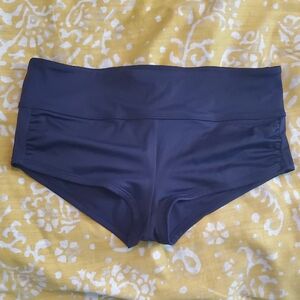 Athleta Navy Boyshort Swim Bottoms